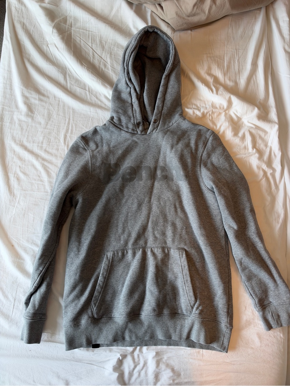 Bench Gray Men's Hooded Sweatshirt - Classic Pullover Hoodie